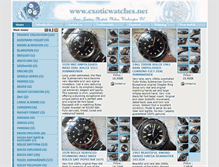Tablet Screenshot of exoticwatches.net